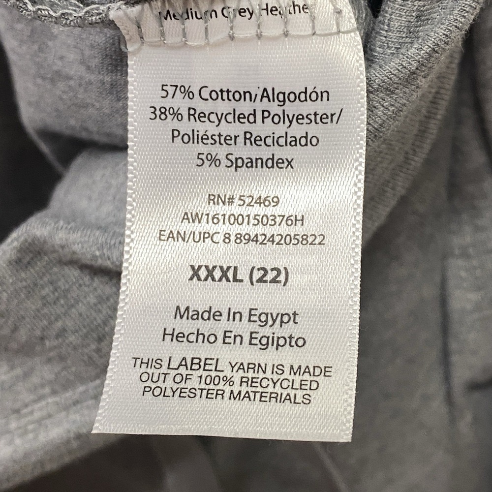 New Athletic Works Gray Cotton Blend Women's Plus XXXL 22 Core Knit Capri NWT - Picture 5 of 7